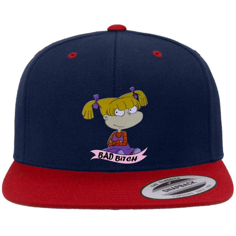 Angelica Pickles Premium Flat Bill Snapback Cap  Navy