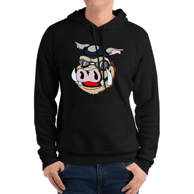 Wild Hogs Logo Unisex Hooded Sweatshirt Men Black