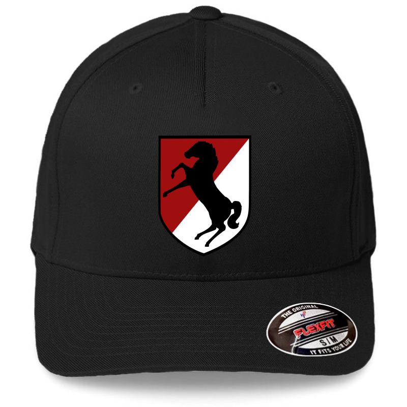 11Th Armored Cavalry Regiment Us Army  Flexfit Baseball Cap  Black