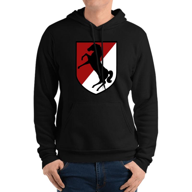 11Th Armored Cavalry Regiment Us Army  Unisex Hooded Sweatshirt Men Black