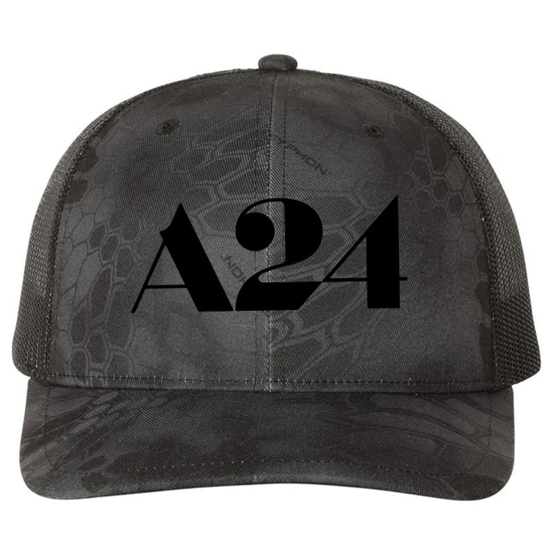 A24 Richardson Premium Trucker Snapback Cap  Kryptek Typhon Black