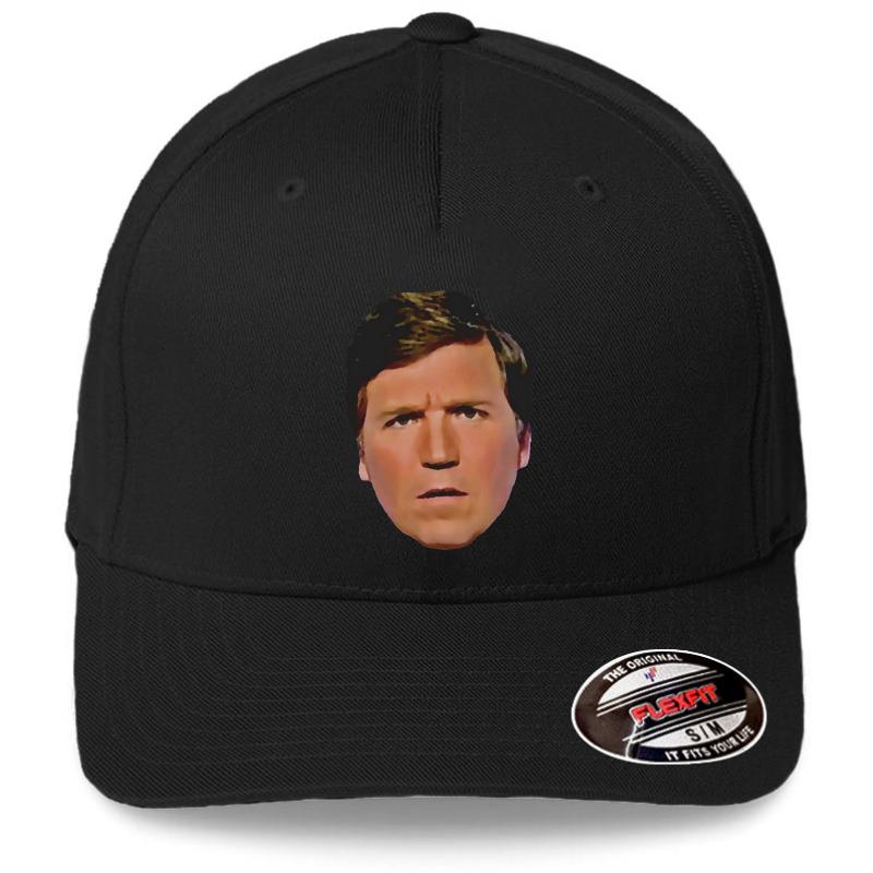 You Can't Cuck The Tuck! - Tucker Carlson Flexfit Baseball Cap  Black