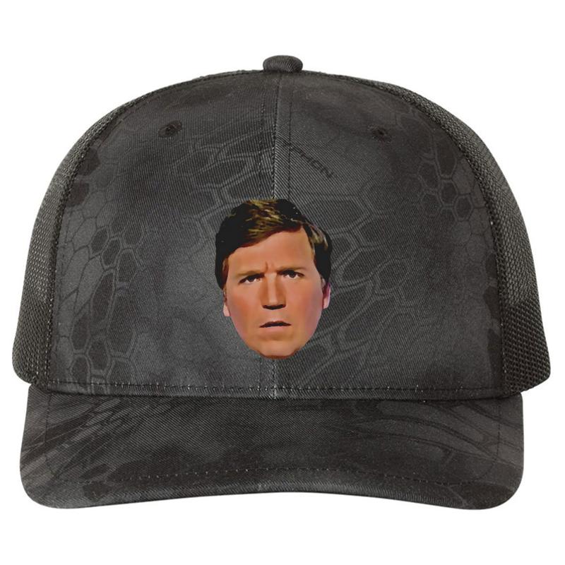 You Can't Cuck The Tuck! - Tucker Carlson Richardson Premium Trucker Snapback Cap  Kryptek Typhon Black