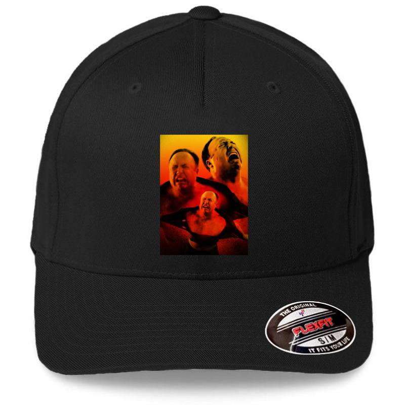 Alex Jones Is Angry Flexfit Baseball Cap  Black