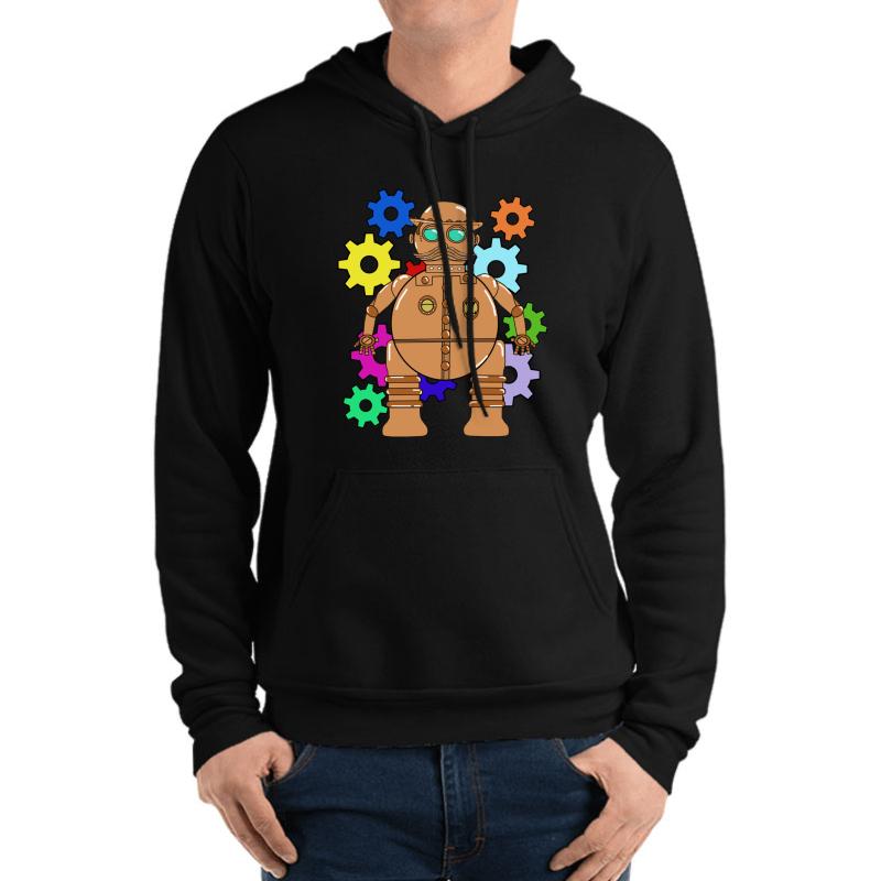 Tik-Tok Of Oz Unisex Hooded Sweatshirt Men Black