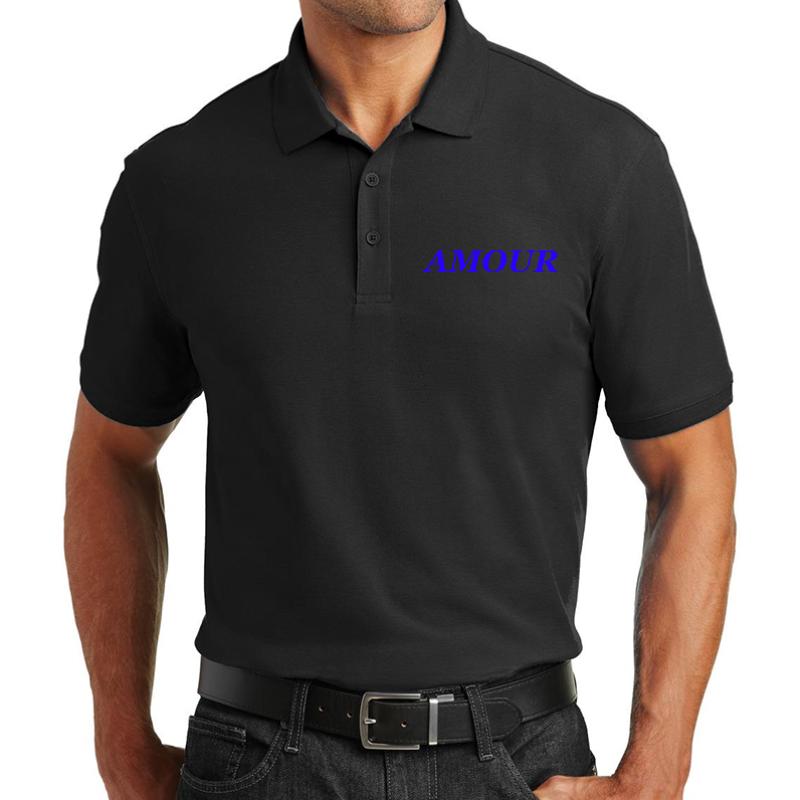 Amour - Skam France Lucas'  Unisex Polo Jersey Sport Shirt Men Black