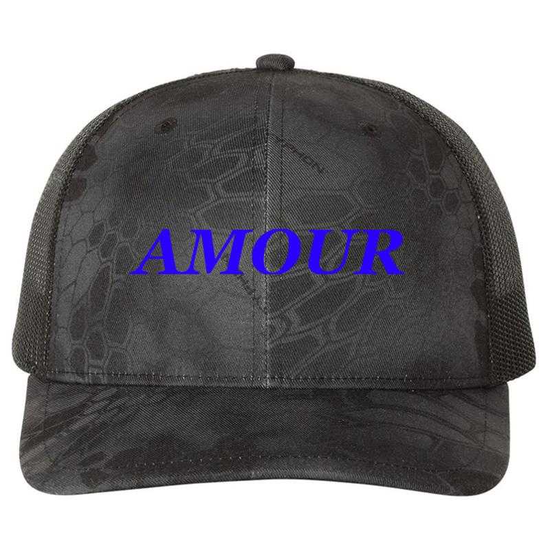 Amour - Skam France Lucas'  Richardson Premium Trucker Snapback Cap  Kryptek Typhon Black