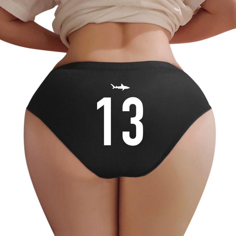 Willie Beamen 13 Miami Sharks Football Women Underwear Panties Women Black