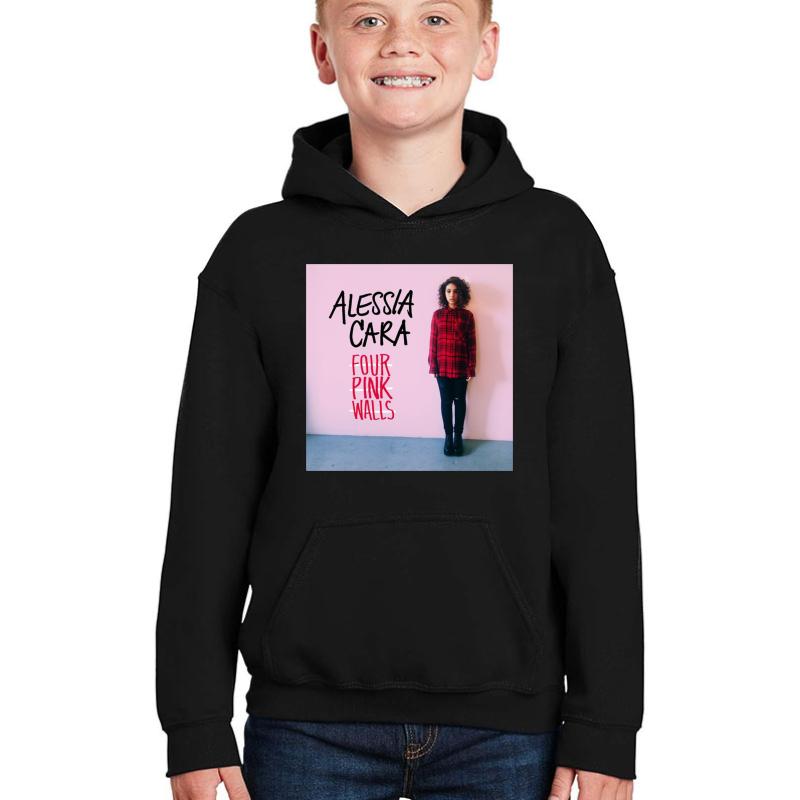 Alessia Cara Tour 2016 Youth Hooded Sweatshirt Boy Black