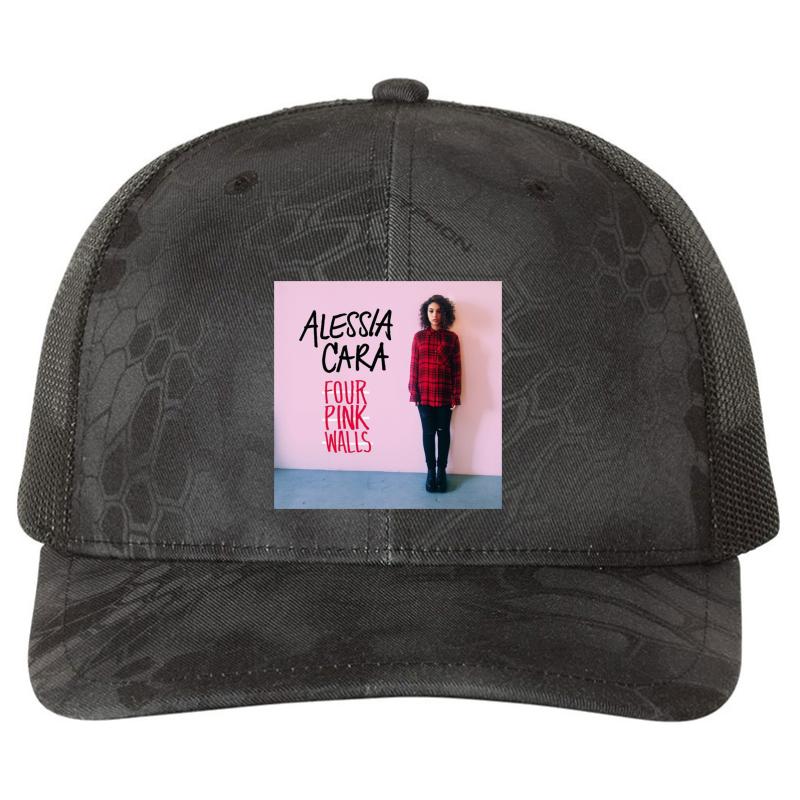 Alessia Cara Tour 2016 Richardson Premium Trucker Snapback Cap  Kryptek Typhon Black