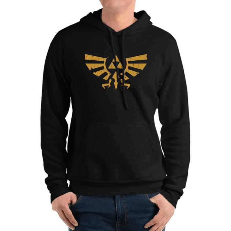 Triforce Crest - Legend Of Zelda Unisex Hooded Sweatshirt Men Black