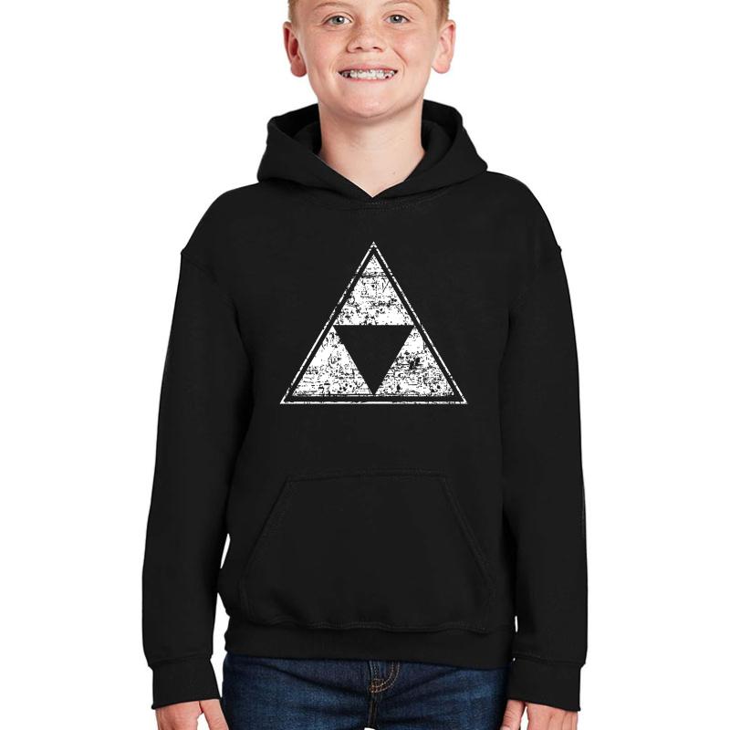 Zelda Triforce Youth Hooded Sweatshirt Boy Black