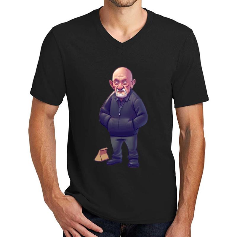 #Mike Ehrmantraut Mike In Breaking Bad Lunch Box Unisex V-Neck T-Shirt Men Black