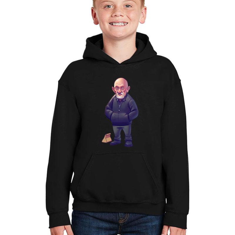 #Mike Ehrmantraut Mike In Breaking Bad Lunch Box Youth Hooded Sweatshirt Boy Black