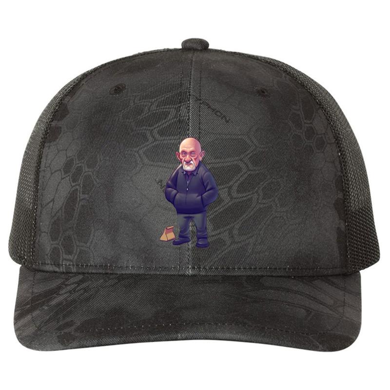 #Mike Ehrmantraut Mike In Breaking Bad Lunch Box Richardson Premium Trucker Snapback Cap  Kryptek Typhon Black