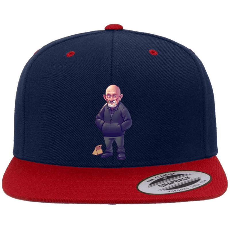 #Mike Ehrmantraut Mike In Breaking Bad Lunch Box Premium Flat Bill Snapback Cap  Navy