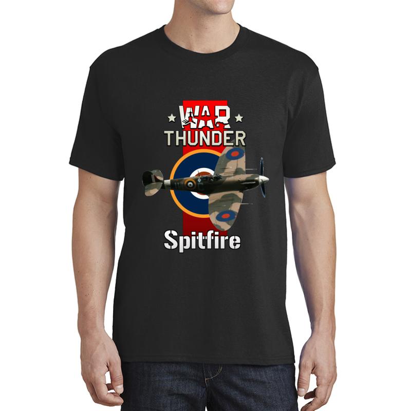 War Thunder Spitfire Unisex T-Shirt Men Black