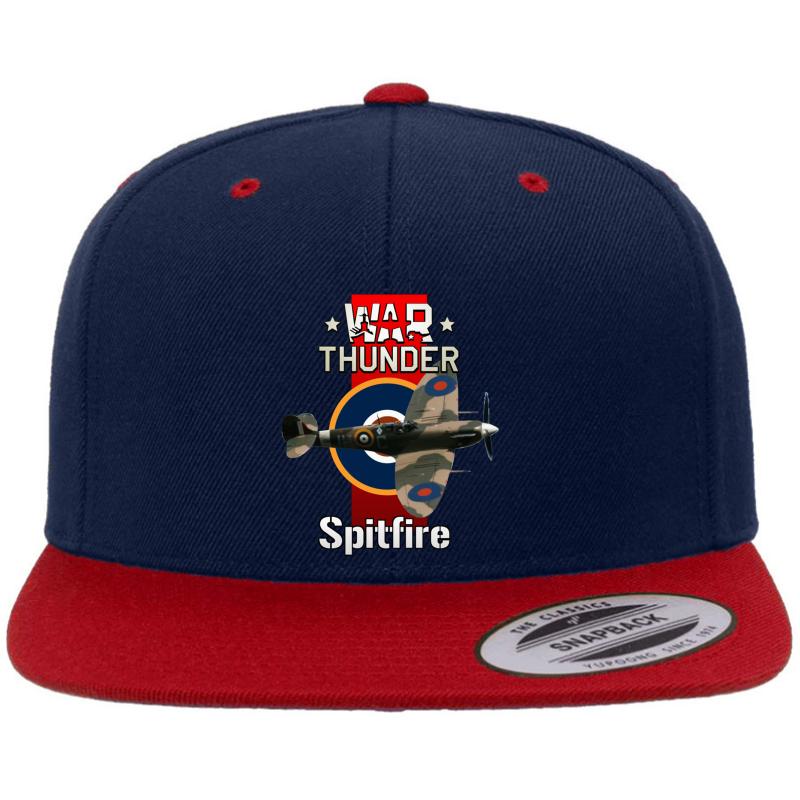 War Thunder Spitfire Premium Flat Bill Snapback Cap  Navy