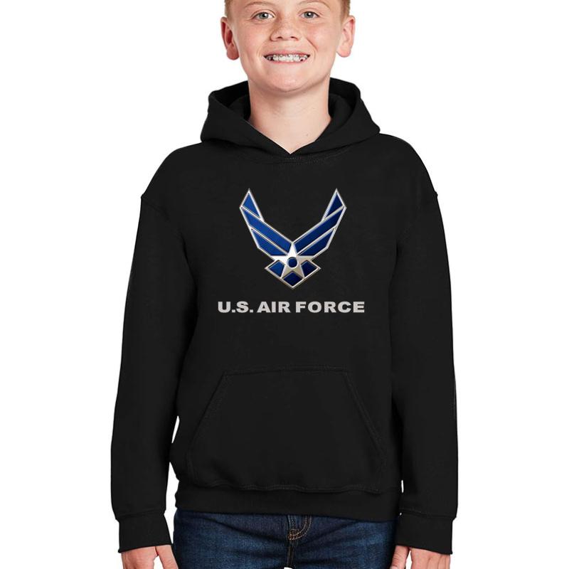 Air Force Youth Hooded Sweatshirt Boy Black