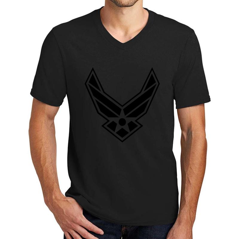 United States Usaf - Us Air Force Wings Unisex V-Neck T-Shirt Men Black