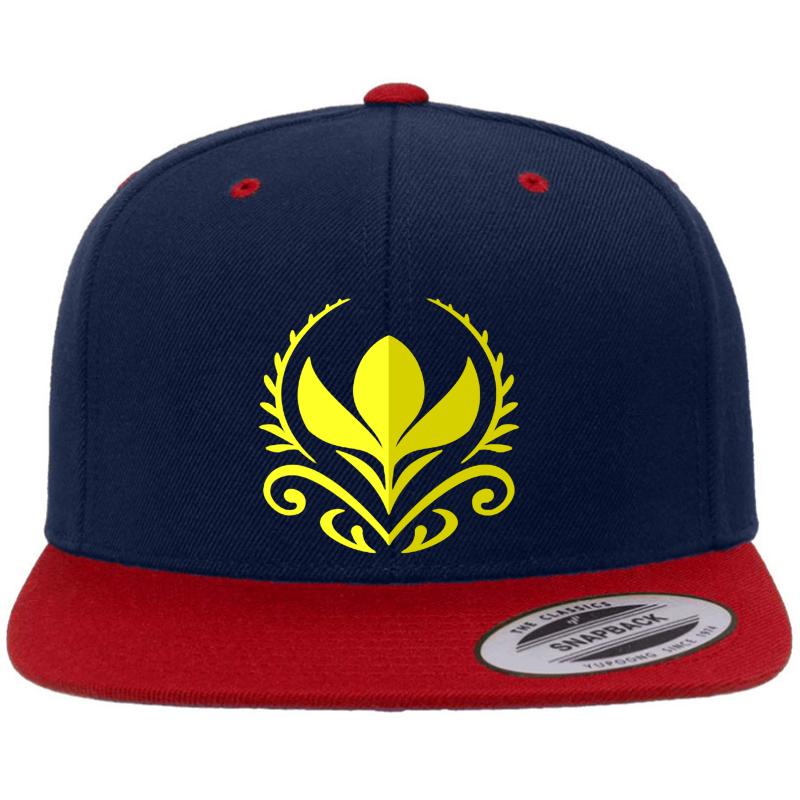 Arendelle's Crocus Premium Flat Bill Snapback Cap  Navy