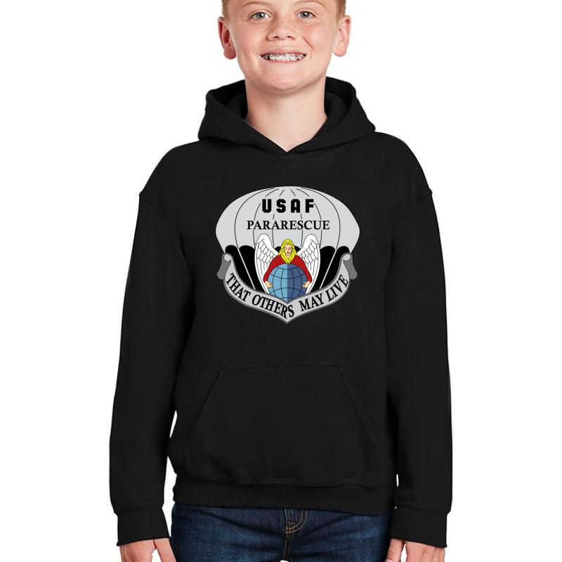 United States Air Force Pararescue Youth Hooded Sweatshirt Boy Black