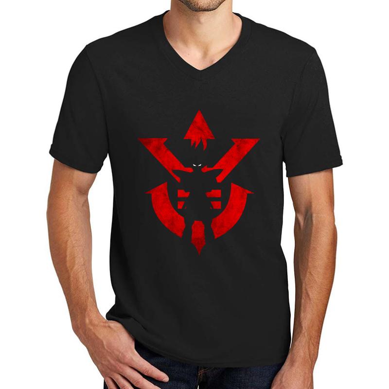 Vegeta Royal Saiyan Symbol Unisex V-Neck T-Shirt Men Black