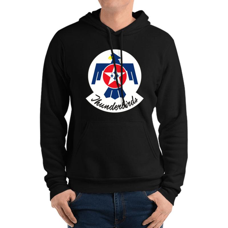 United States Air Force Thunderbirds Unisex Hooded Sweatshirt Men Black