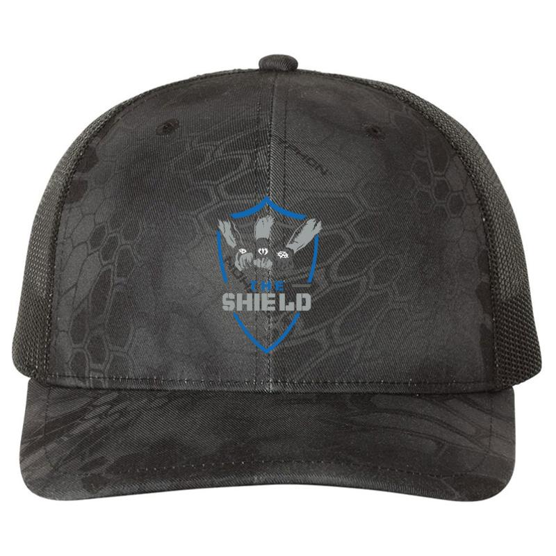 Wwe The Shield Richardson Premium Trucker Snapback Cap  Kryptek Typhon Black