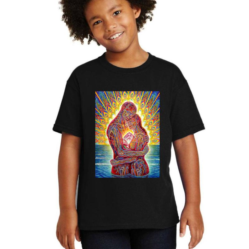 Alex Grey My Love Youth T-Shirt Boy Black