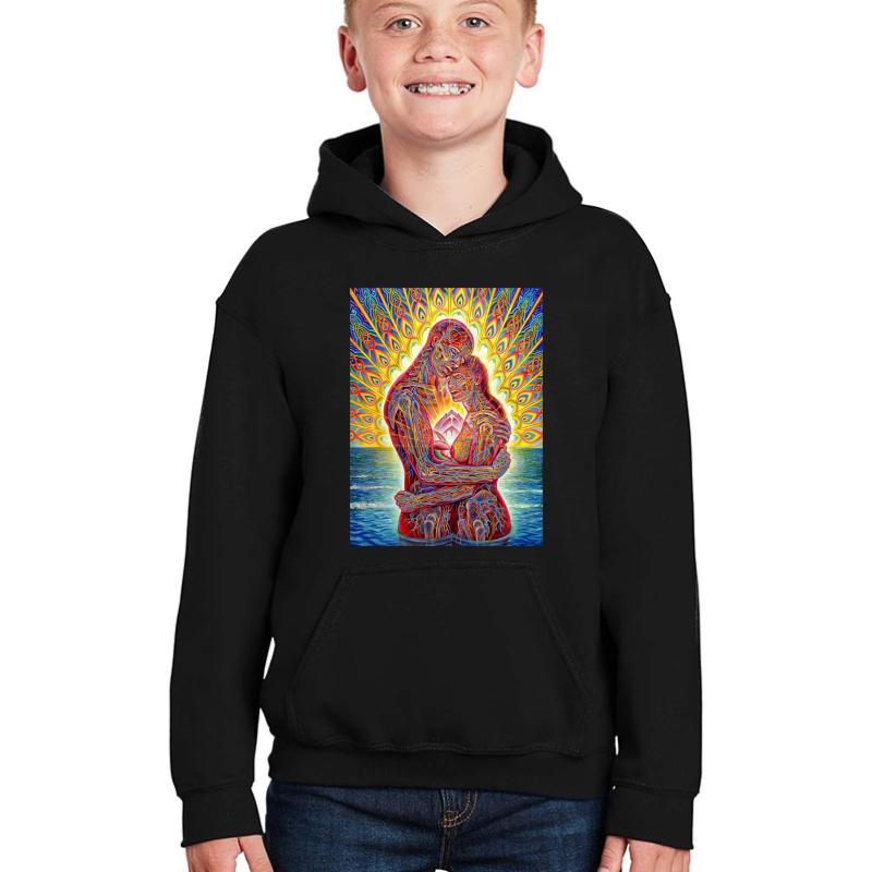 Alex Grey My Love Youth Hooded Sweatshirt Boy Black