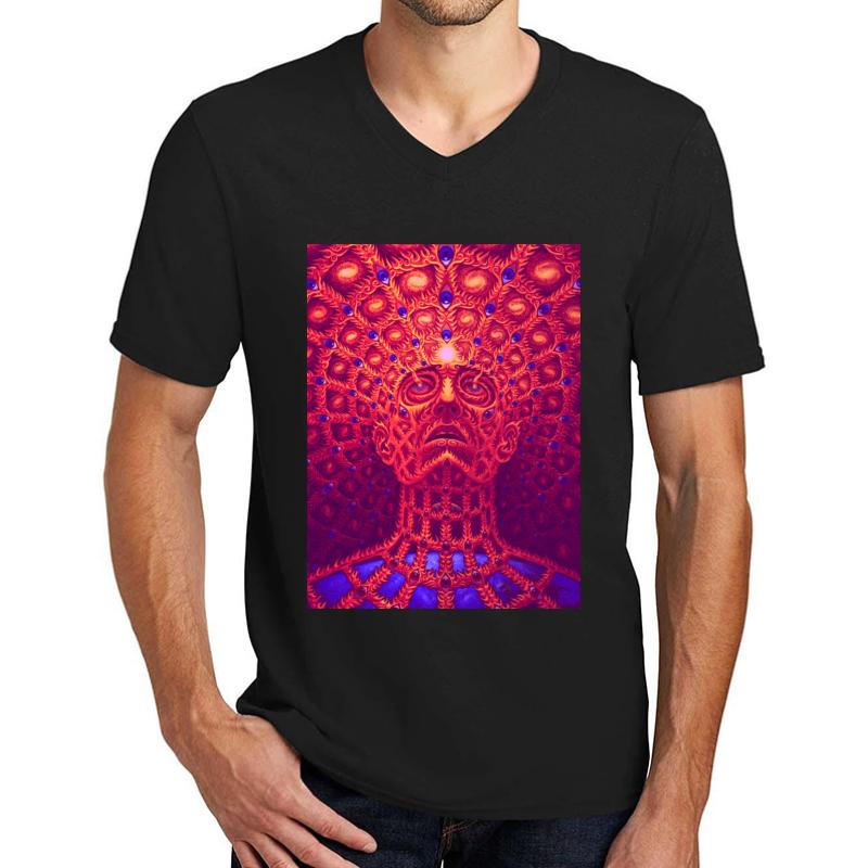 Alex Grey Syle 2018 Unisex V-Neck T-Shirt Men Black