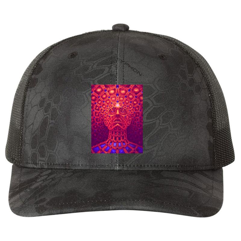 Alex Grey Syle 2018 Richardson Premium Trucker Snapback Cap  Kryptek Typhon Black