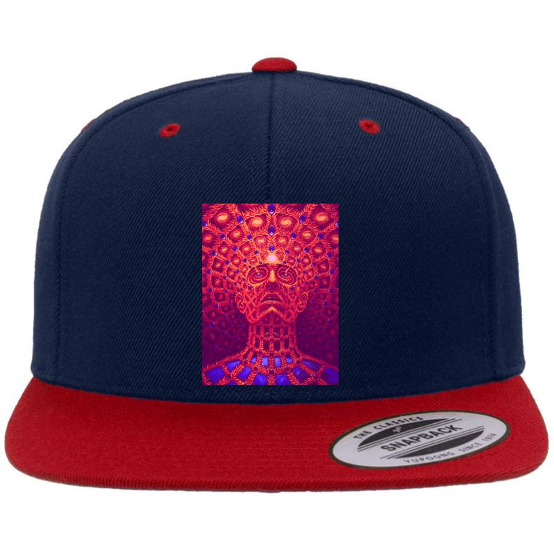 Alex Grey Syle 2018 Premium Flat Bill Snapback Cap  Navy