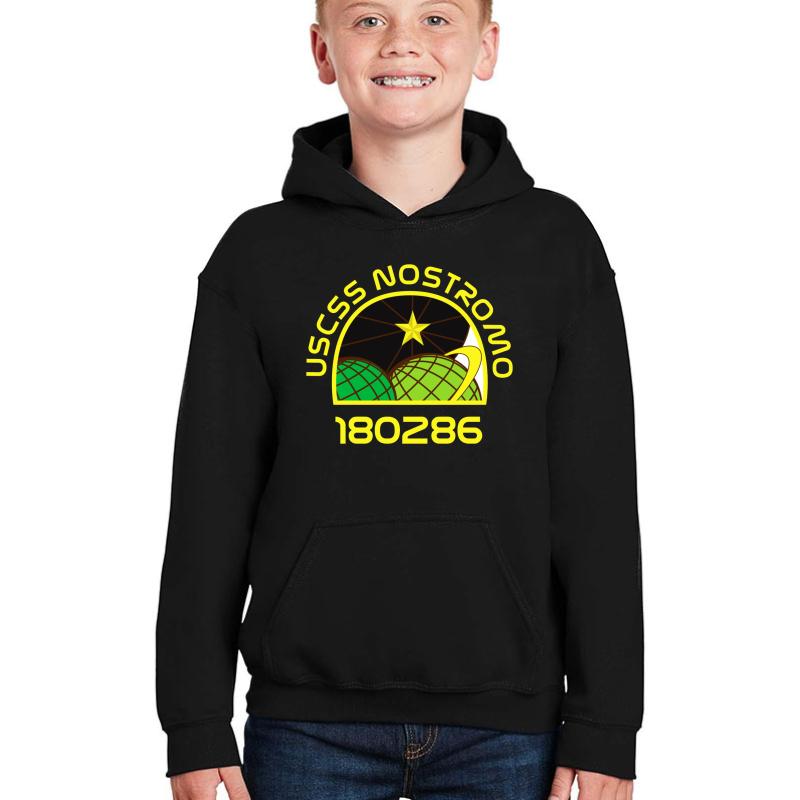 Uscss Nostromo Youth Hooded Sweatshirt Boy Black