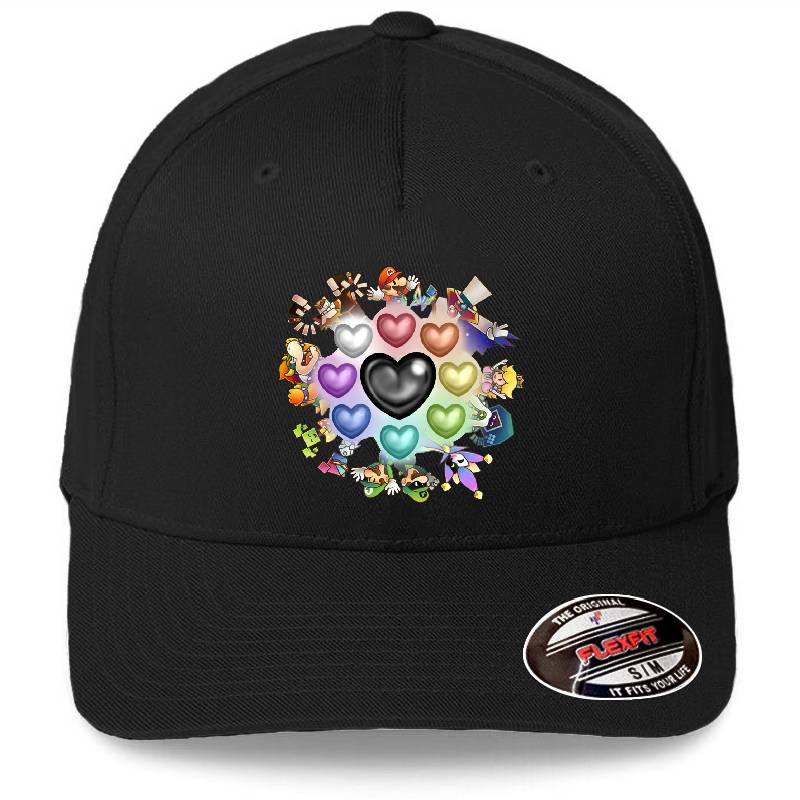Super Paper Mario Premium Flat Bill Snapback Caps