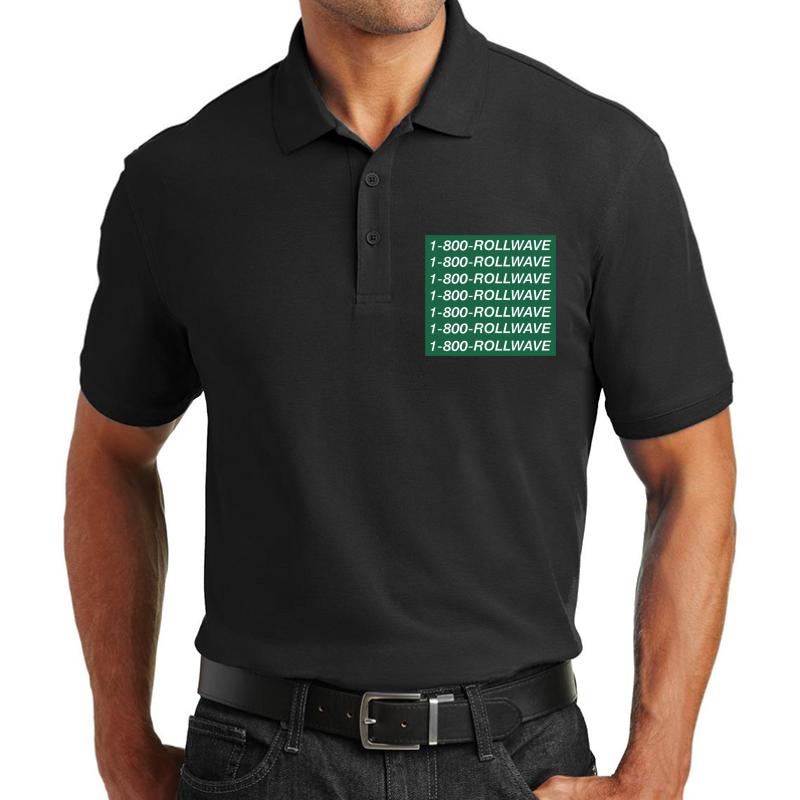 1-800-Rollwave ?ÿTulane University Hotline Bling Unisex Polo Jersey Sport Shirt Men Black