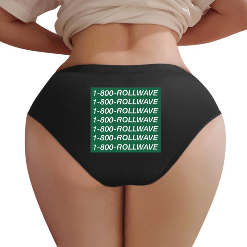 1-800-Rollwave ?ÿTulane University Hotline Bling Women Underwear Panties Women Black