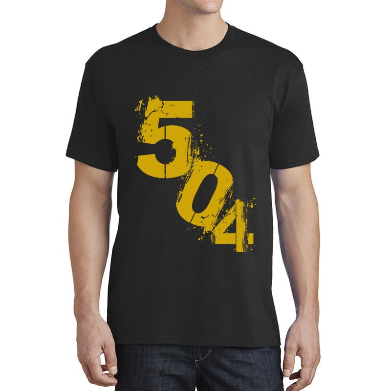 504 New Orleans Nola Shirts Iphone Cases Mugs Tablets Unisex T-Shirt Men Black