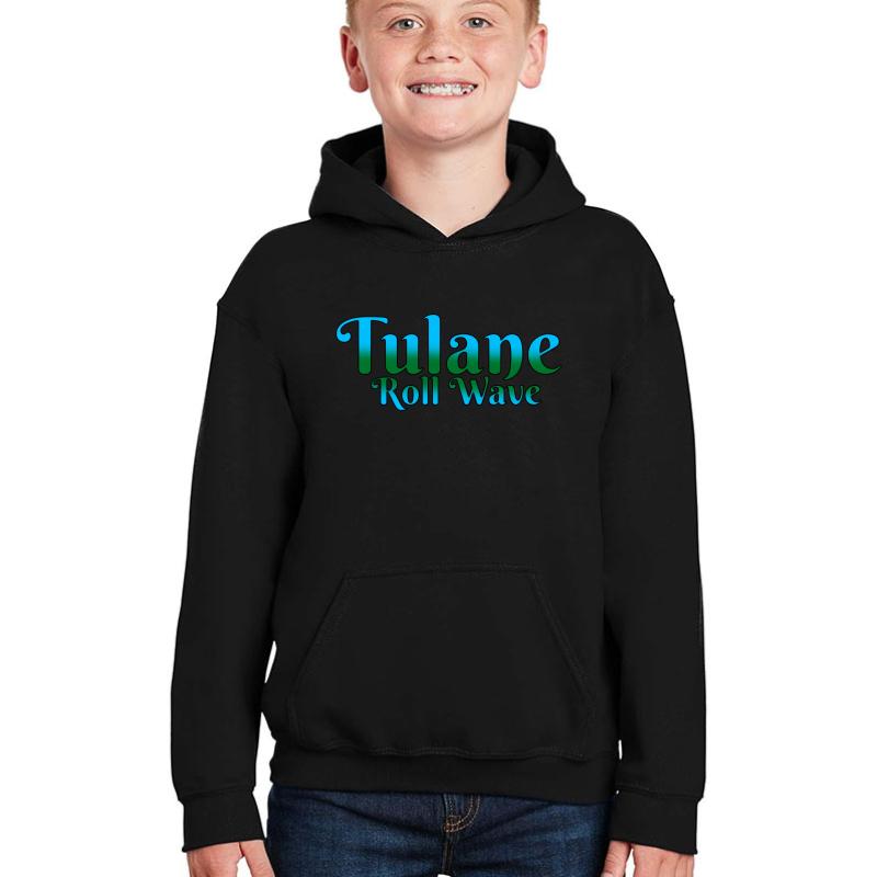 Tulane Youth Hooded Sweatshirt Boy Black