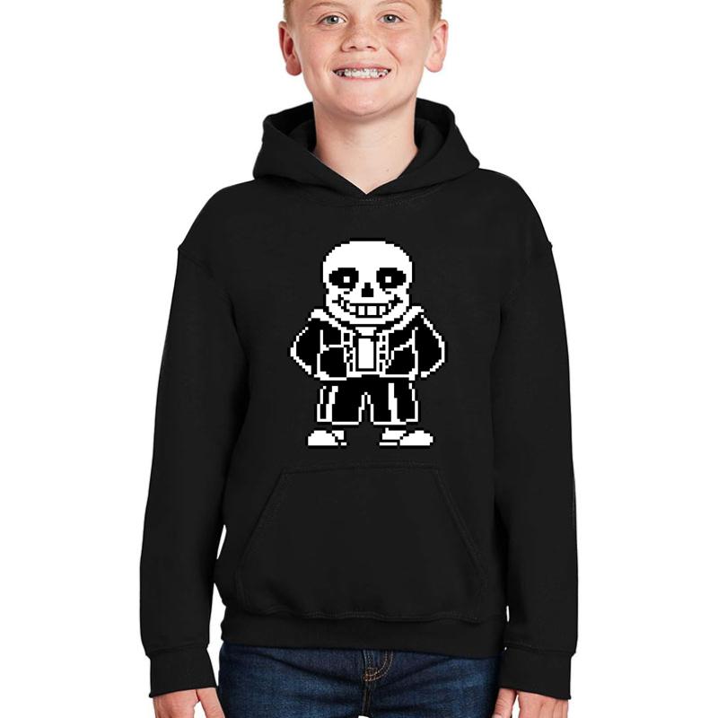 Undertale Sans Youth Hooded Sweatshirt Boy Black