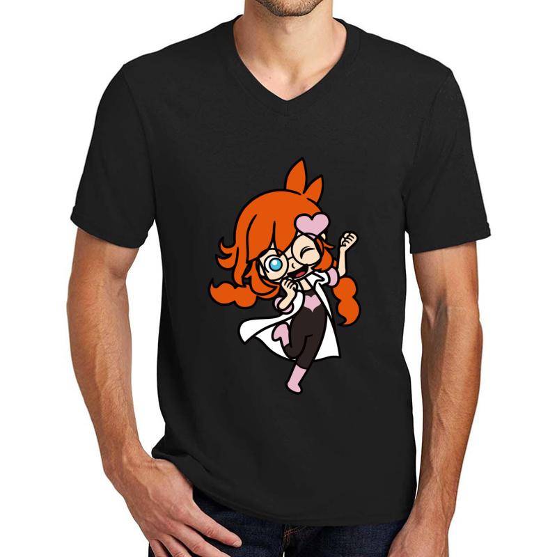 Warioware Gold - Penny Crygor Unisex V-Neck T-Shirt Men Black