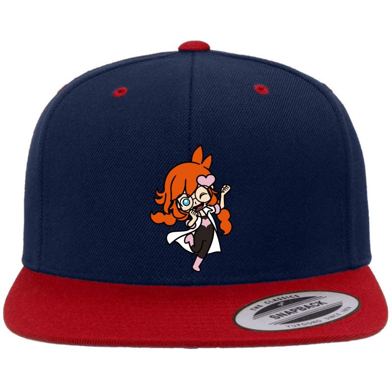 Warioware Gold - Penny Crygor Premium Flat Bill Snapback Cap  Navy