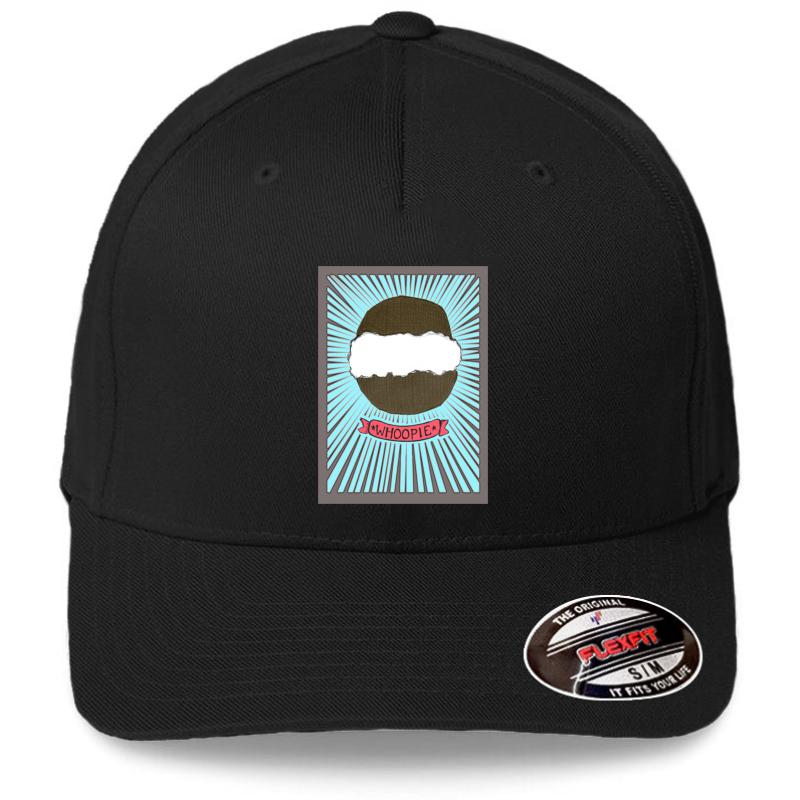 Whoopie! Whoopie Pies On Aqua Flexfit Baseball Cap  Black