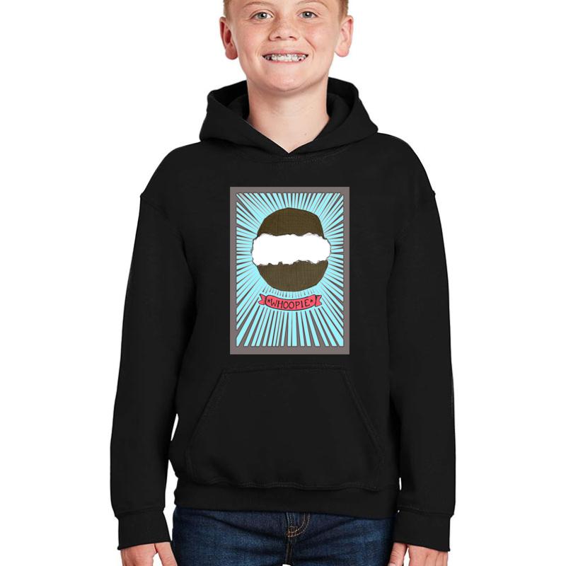 Whoopie! Whoopie Pies On Aqua Youth Hooded Sweatshirt Boy Black