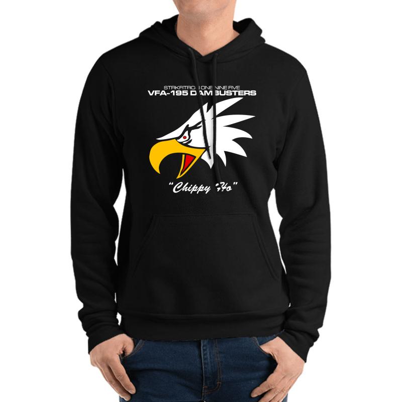 Vfa-195 Dambusters United States Navy Strike Fighter Squadron Unisex Hooded Sweatshirt Men Black