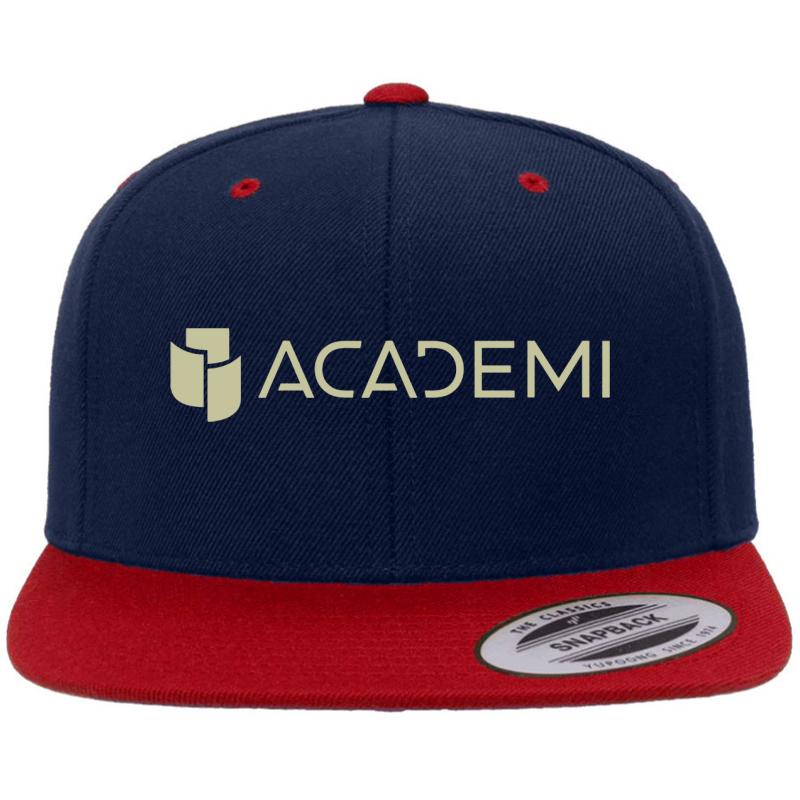 Academi Balckwater Constellis Premium Flat Bill Snapback Cap  Navy