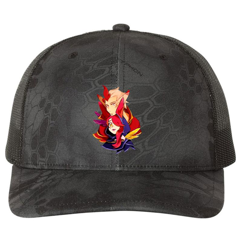 Xayah Rakan League Of Legends Richardson Premium Trucker Snapback Cap  Kryptek Typhon Black