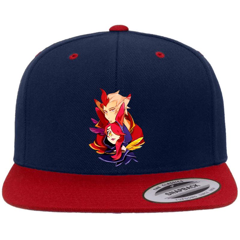 Xayah Rakan League Of Legends Premium Flat Bill Snapback Cap  Navy