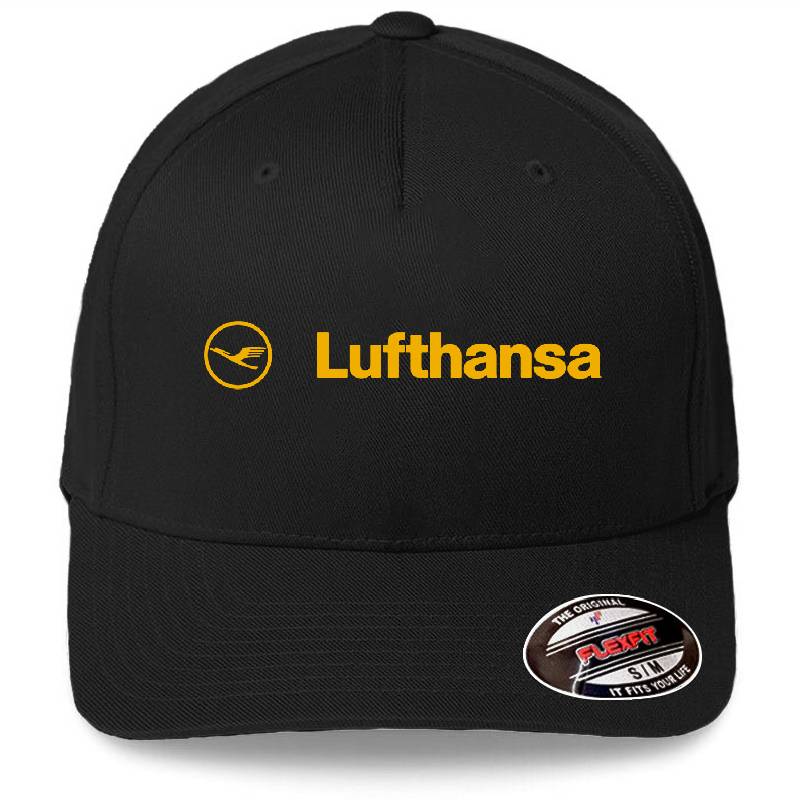 Lufthansa Yellow Logo Richardson Premium Trucker Snapback Caps